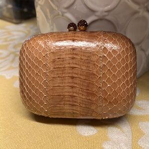 Kotur mini snakeskin clutch